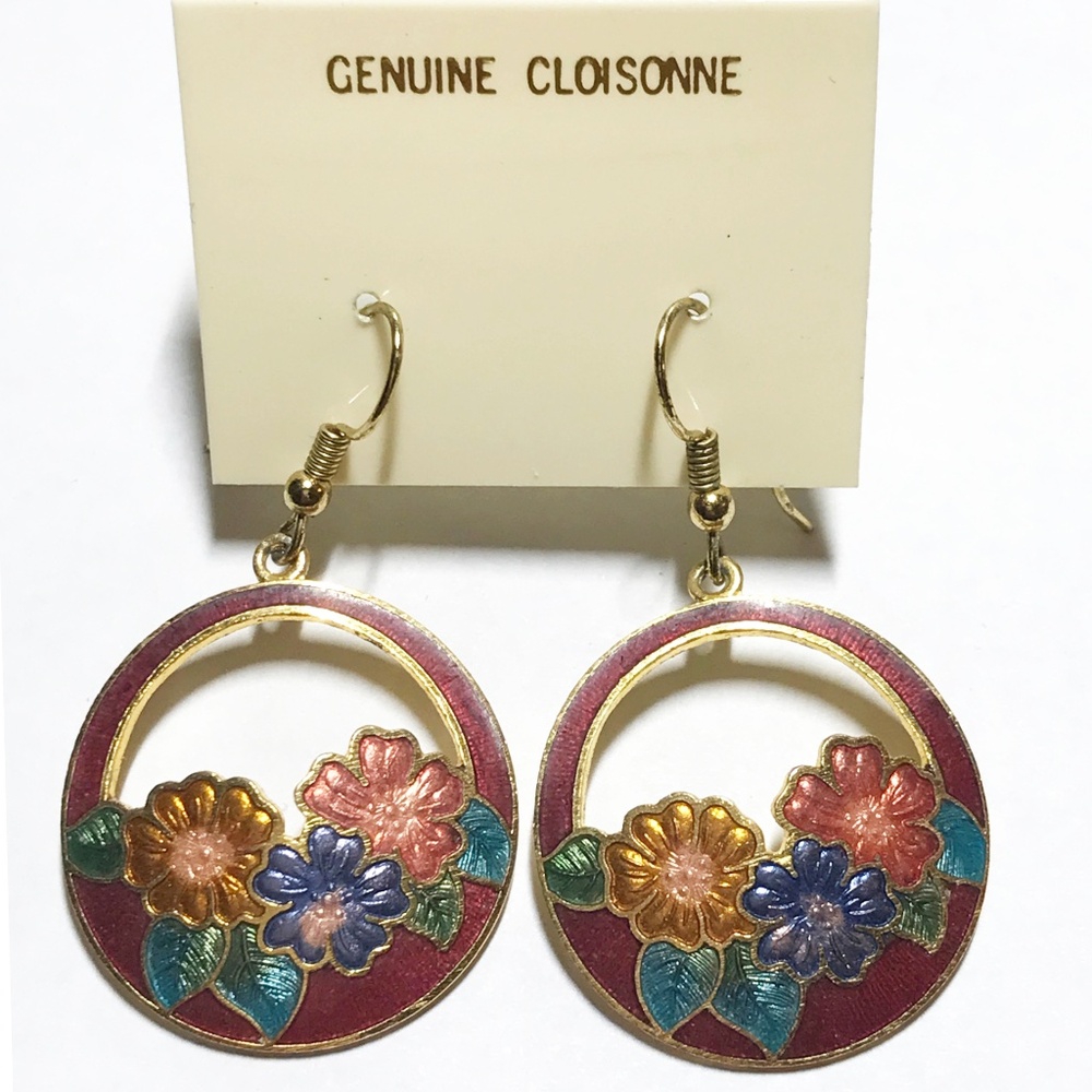 Genuine Cloisonne Earrings
